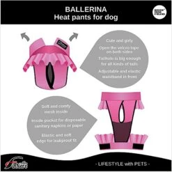 FinNero Ballerina Washable Female Heat Dog Diaper -PetSafe Shop Sale 182822 PT8. AC SS1800 V1613173274
