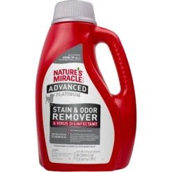 Nature's Miracle Advanced Platinum Dog Antibacterial Stain Remover & Odor Eliminator Refill, 64-oz Bottle