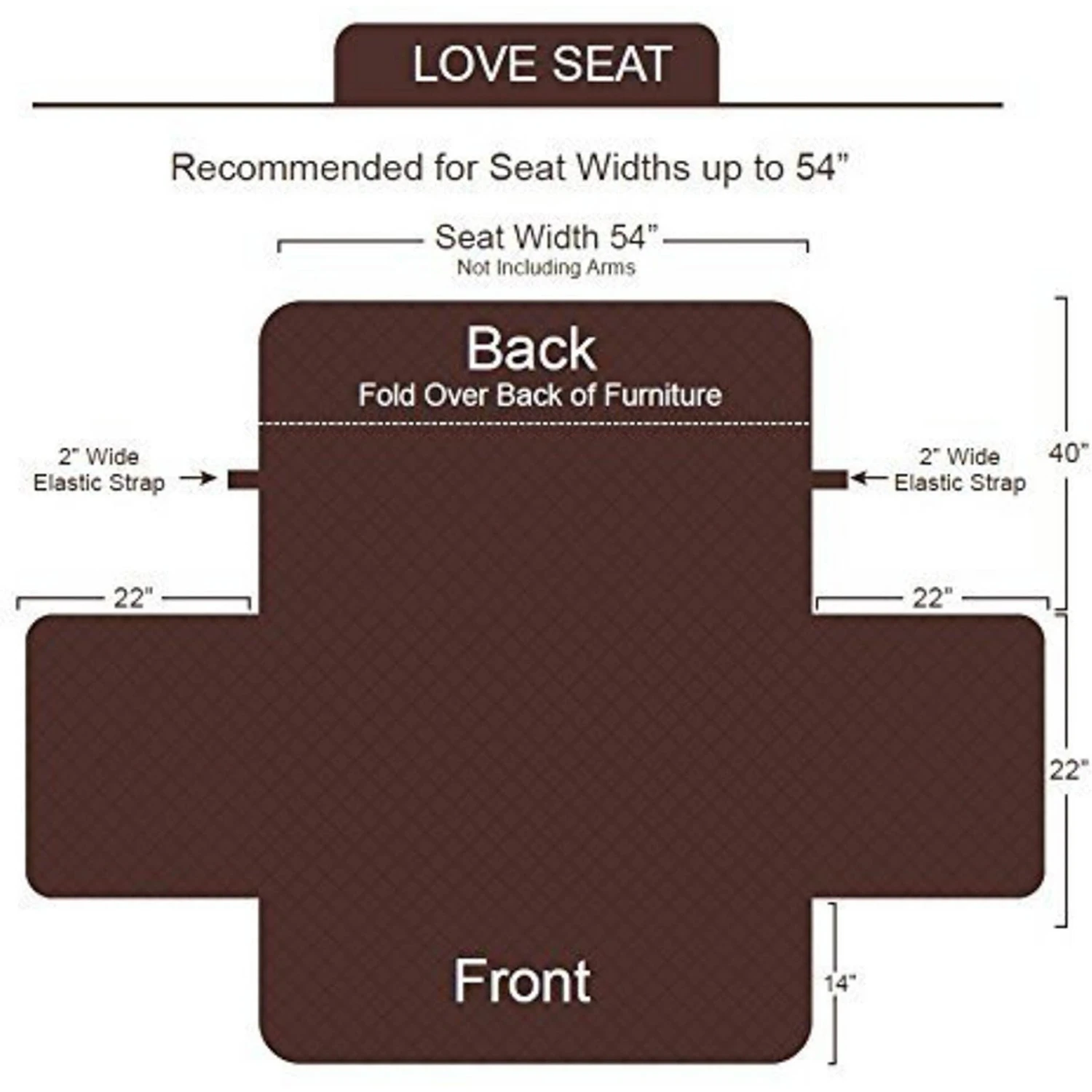 Bone Dry Reversible Loveseat Cover 5 Bone Dry Reversible Loveseat Cover - Image 5