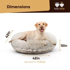 Bessie + Barnie Signature Short Shag Luxury Extra Plush Faux Fur Bagel Dog & Cat Bed -PetSafe Shop Sale 185529 PT2. AC SS1800 V1589291831