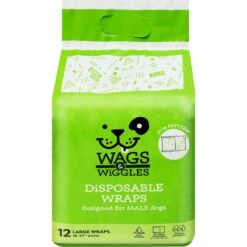 Wags & Wiggles Disposable Male Dog Wraps