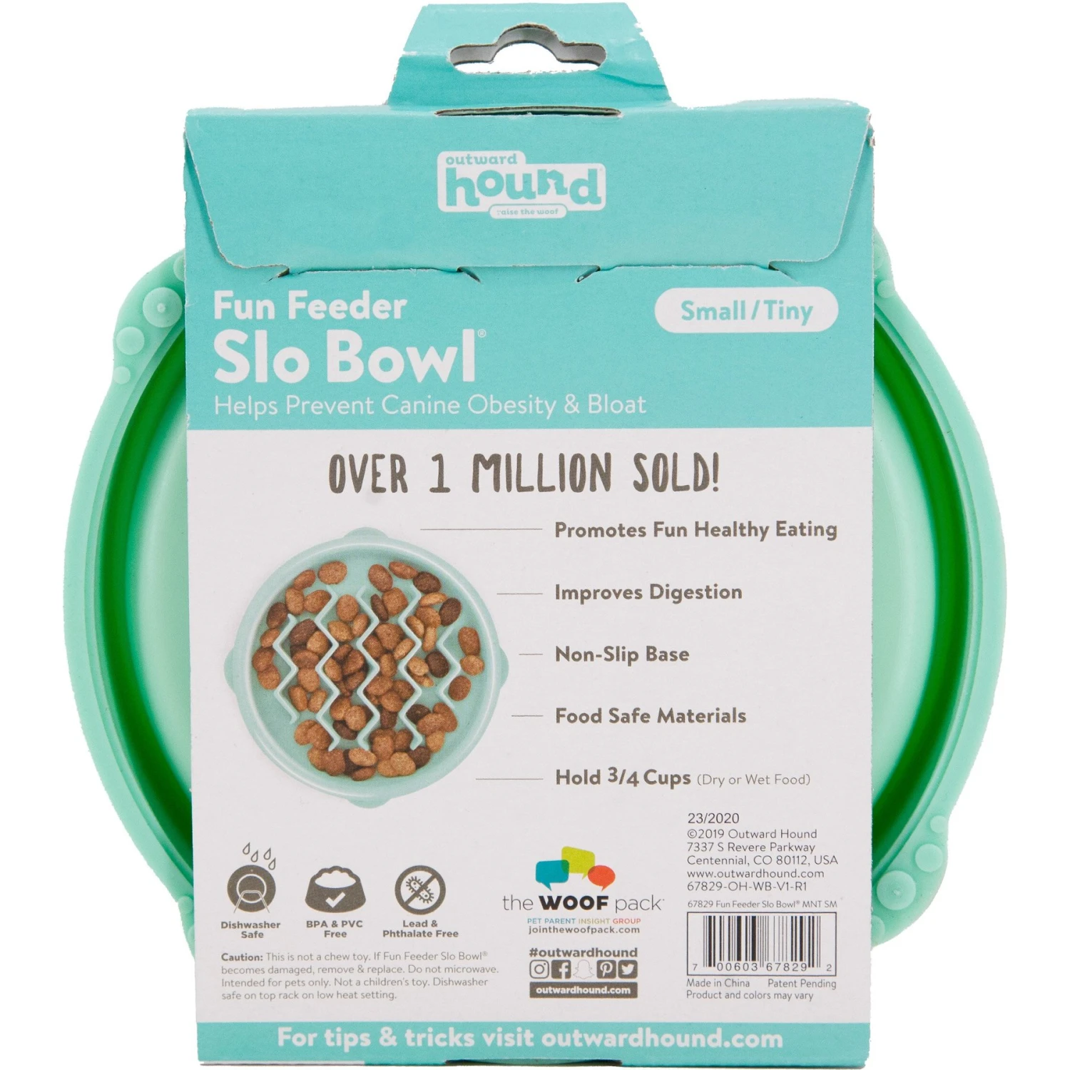 Outward Hound Non-Skid Plastic Slow Feeder Dog Bowl 8 Outward Hound Non-Skid Plastic Slow Feeder Dog Bowl - Image 8