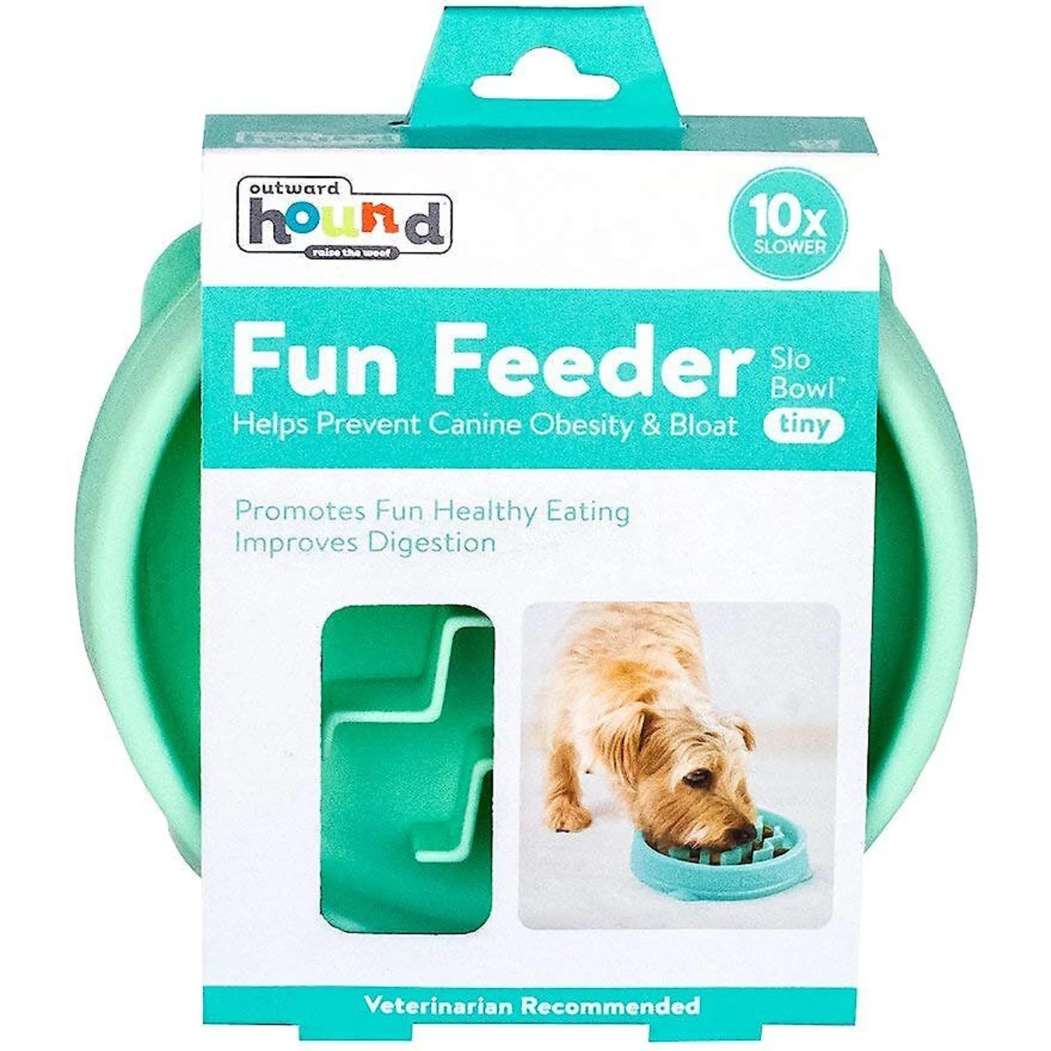 Outward Hound Non-Skid Plastic Slow Feeder Dog Bowl 9 Outward Hound Non-Skid Plastic Slow Feeder Dog Bowl - Image 9