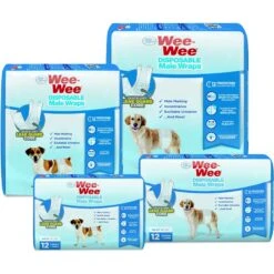 Wee-Wee Disposable Male Dog Wraps -PetSafe Shop Sale 192215 PT7. AC SS1800 V1689365315
