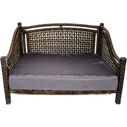 Iconic Pet Maharaja Rattan Sofa Cat & Dog Bed With Removable Cover, Caramel & Mocha -PetSafe Shop Sale 192468 pt2. AC SS1800 V1581434919