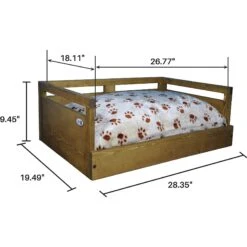 Iconic Pet Sassy Paws Wooden Sofa Cat & Dog Bed With Removable Cover -PetSafe Shop Sale 192535 PT3. AC SS1800 V1568757262