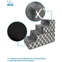 Best Pet Supplies Lattice Print Foldable Foam Cat & Dog Stairs -PetSafe Shop Sale 193049 PT2. AC SS1800 V1629245181