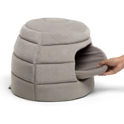 Best Friends By Sheri 2-in-1 Honeycomb Hut Covered/Bolster Cat & Dog Bed -PetSafe Shop Sale 193265 PT4. AC SS1800 V1566252173