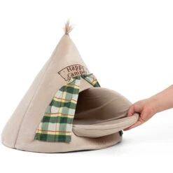 Best Friends By Sheri Novelty Hut Covered Cat & Dog Bed, Happy Camper -PetSafe Shop Sale 193351 PT3. AC SS1800 V1631682186