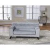 Enchanted Home Pet Mason Sofa Dog Bed With Removable Cover, Grey, Medium