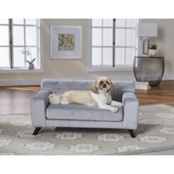Enchanted Home Pet Mason Sofa Dog Bed With Removable Cover, Grey, Medium -PetSafe Shop Sale 194195 PT2. AC SS1800 V1566415563