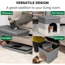 FurHaven House Footstool & Ottoman Dog & Cat Bed -PetSafe Shop Sale 198861 PT7. AC SS1800 V1568235221