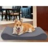 FurHaven Microvelvet Luxe Lounger Memory Foam Dog Bed With Removable Cover