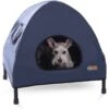 K&H Pet Products Original Indoor/Outdoor Covered Elevated Dog Bed, Navy Blue