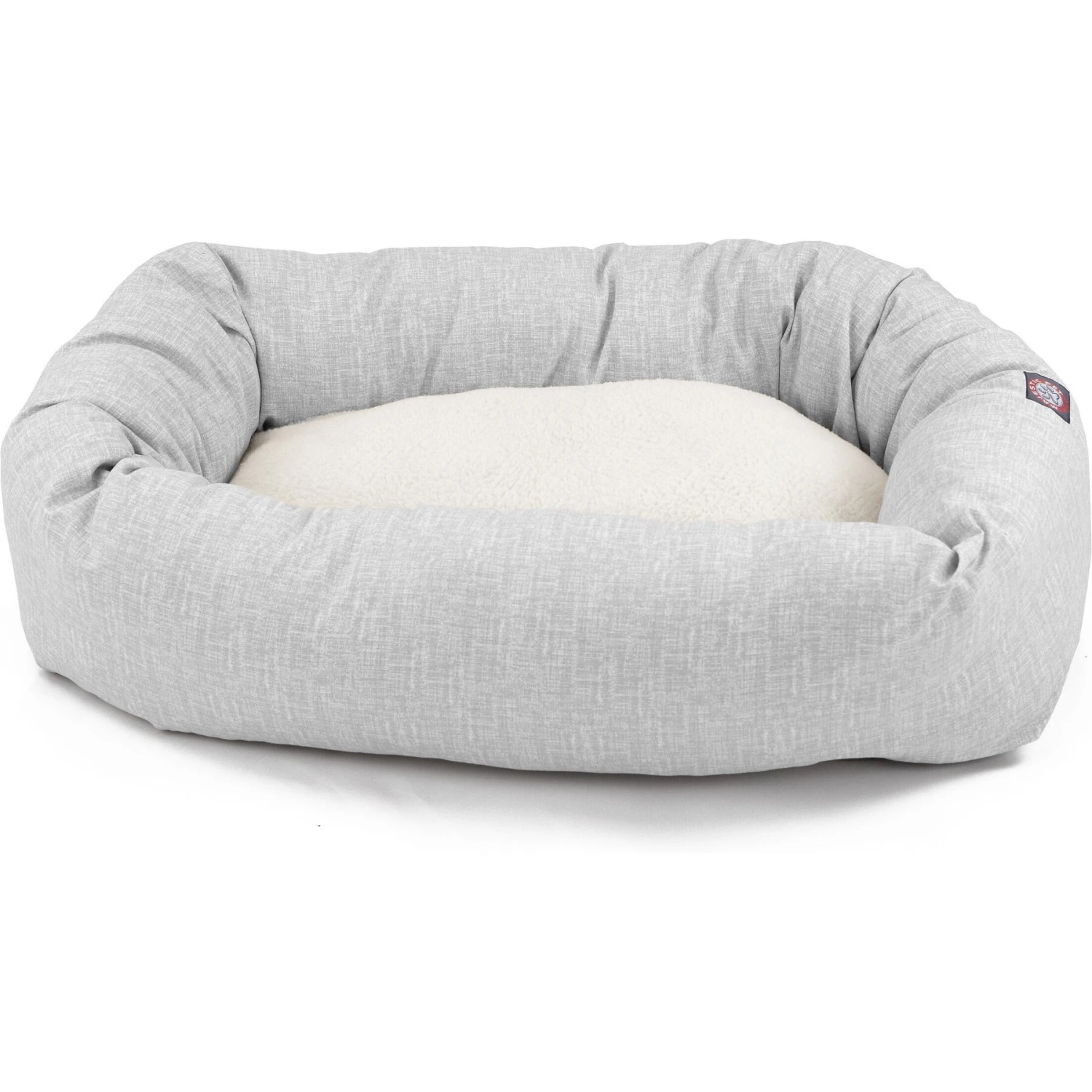Majestic Pet Palette Heathered Sherpa Bagel Bolster Dog Bed 2 Majestic Pet Palette Heathered Sherpa Bagel Bolster Dog Bed - Image 2