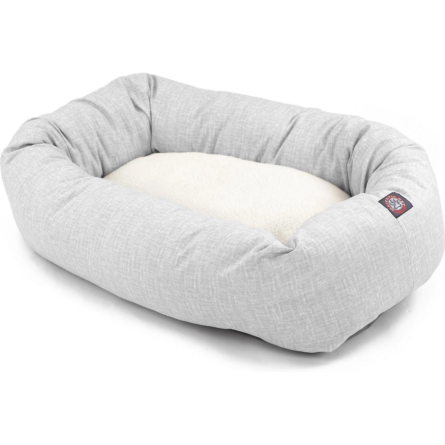 Majestic Pet Palette Heathered Sherpa Bagel Bolster Dog Bed 3 Majestic Pet Palette Heathered Sherpa Bagel Bolster Dog Bed - Image 3