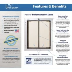 PlexiDor Performance Pet Doors Dog Door Wall Installation -PetSafe Shop Sale 203426 PT7. AC SS1800 V1596832576