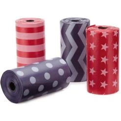 Clean Go Pet Stars & Stripes Dog Waste Bags, 160 Count