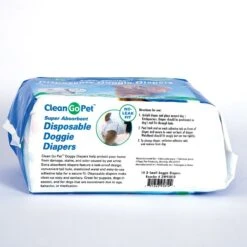 Clean Go Pet Super Absorbent Disposable Male & Female Dog Diapers -PetSafe Shop Sale 205021 pt2. AC SS1800 V1574698684