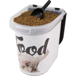 Paw Prints Bulldog Pet Food Storage Container, 26-lb -PetSafe Shop Sale 206532 PT6. AC SS1800 V1571924359