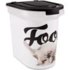 Paw Prints Bulldog Pet Food Storage Container, 26-lb