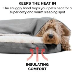 FurHaven Faux Sheepskin Snuggery Orthopedic Cat & Dog Bed With Removable Cover -PetSafe Shop Sale 206669 PT6. AC SS1800 V1627609607