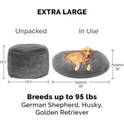 FurHaven Plush Ball Pillow Dog Bed With Removable Cover 13 FurHaven Plush Ball Pillow Dog Bed With Removable Cover -PetSafe Shop Sale 206757 PT4. AC SS1800 V1617145597