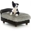 Club Nine Pets Modern Sofa Cat & Dog Bed, Black