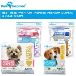 Paw Inspired Dog Diaper Suspenders -PetSafe Shop Sale 208513 PT8. AC SS1800 V1640883387