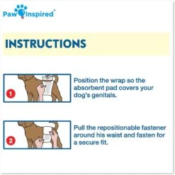Paw Inspired Ultra Protection Disposable Belly Band Male Dog Wraps -PetSafe Shop Sale 208526 PT7. AC SS1800 V1582727292
