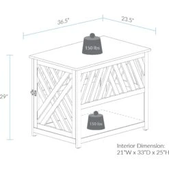 Casual Home Modern Lattice Single Door Furniture Style Dog Crate & End Table -PetSafe Shop Sale 209980 pt4. AC SS1800 V1573855096
