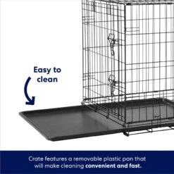 Frisco Fold & Carry Double Door Collapsible Wire Dog Crate & Mat Kit -PetSafe Shop Sale 212633 PT4. AC SS1800 V1667229187