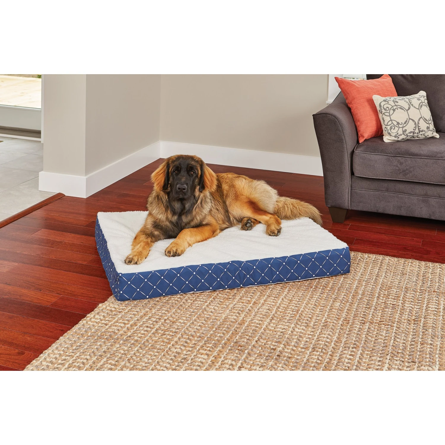 MidWest QuietTime Couture Donovan Orthopedic Pillow Dog Bed With Removable Cover 2 MidWest QuietTime Couture Donovan Orthopedic Pillow Dog Bed With Removable Cover - Image 2