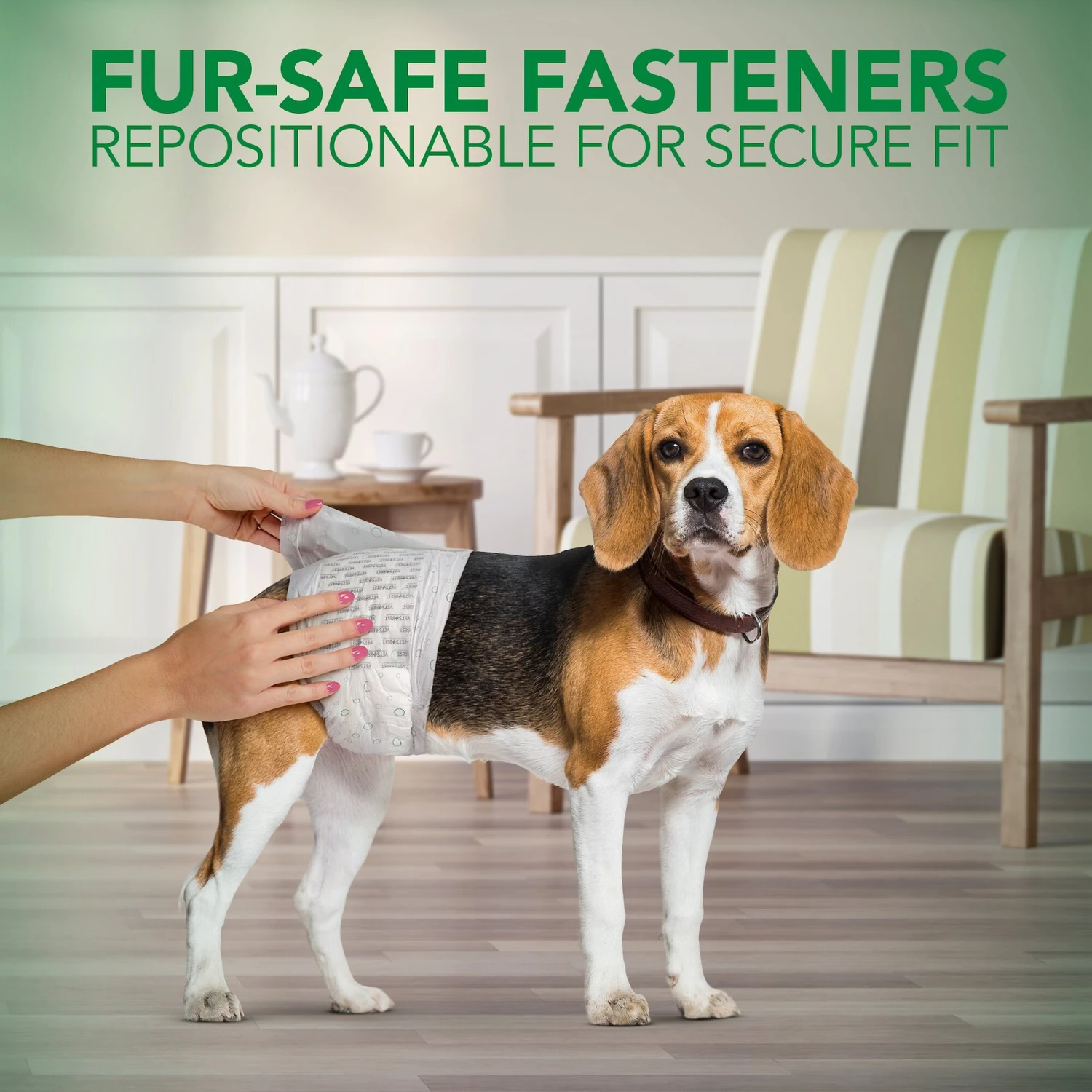 Vet's Best Comfort-Fit Disposable Male Dog Wraps 5 Vet's Best Comfort-Fit Disposable Male Dog Wraps - Image 5