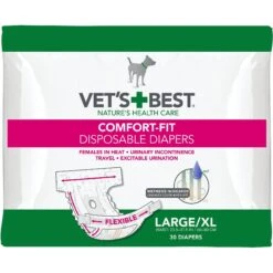 Vet's Best Comfort-Fit Disposable Female Dog Diapers