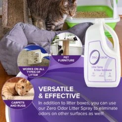 Zero Odor Litter Spray & Pet Odor Eliminator, 64-oz Bottle -PetSafe Shop Sale 214708 PT3. AC SS1800 V1661829899