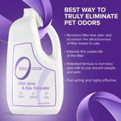 Zero Odor Litter Spray & Pet Odor Eliminator, 64-oz Bottle -PetSafe Shop Sale 214708 PT6. AC SS1800 V1661830819
