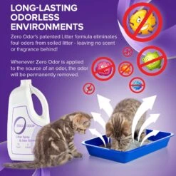 Zero Odor Litter Spray & Pet Odor Eliminator, 64-oz Bottle -PetSafe Shop Sale 214708 PT7. AC SS1800 V1661829884