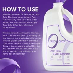 Zero Odor Litter Spray & Pet Odor Eliminator, 64-oz Bottle -PetSafe Shop Sale 214708 PT8. AC SS1800 V1661831843