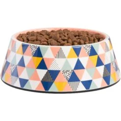 Frisco Colorful Geometric Melamine Bowl -PetSafe Shop Sale 216054 PT2. AC SS1800 V1591020749