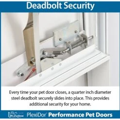 PlexiDor Performance Pet Doors Electronic Door Mounted Dog & Cat Door, Large -PetSafe Shop Sale 218335 PT6. AC SS1800 V1597090291