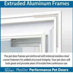 PlexiDor Performance Pet Doors Electronic Automatic Wall Mounted Dog & Cat Door, Large -PetSafe Shop Sale 218338 PT8. AC SS1800 V1597095973