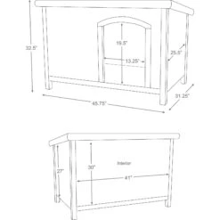 TRIXIE Natura Flat Roof Club Dog House -PetSafe Shop Sale 221604 PT8. AC SS1800 V1632798130