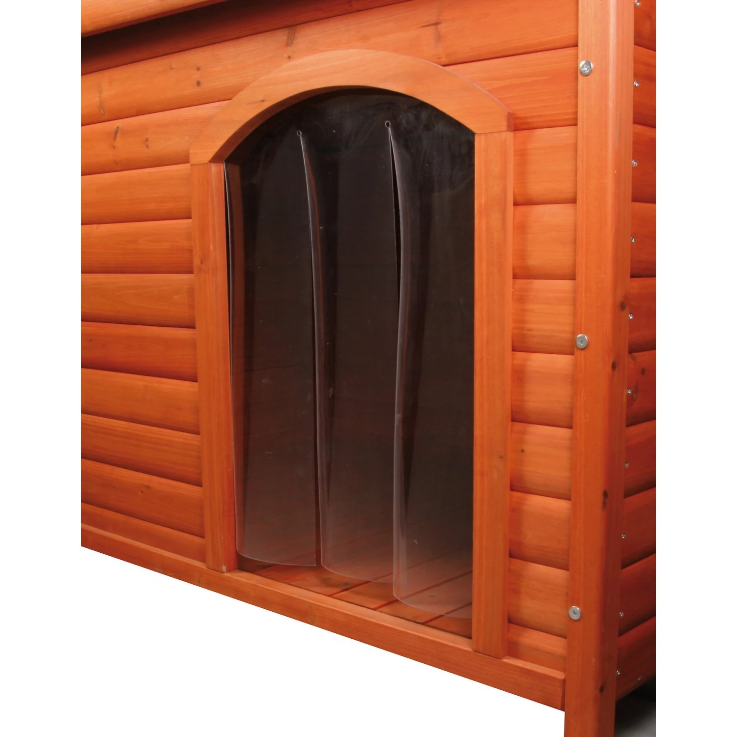 TRIXIE Natura Classic Flat Roof Dog House Plastic Door 2 TRIXIE Natura Classic Flat Roof Dog House Plastic Door - Image 2