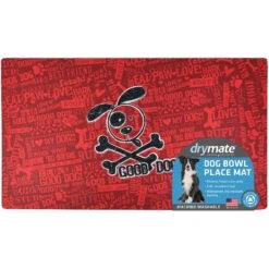 Drymate Red Good Dog Cross Bones Dog Bowl Place Mat 12 Drymate Red Good Dog Cross Bones Dog Bowl Place Mat -PetSafe Shop Sale 222047 PT5. AC SS1800 V1651161142
