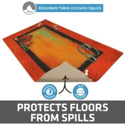 Drymate Red Border Red Dog House Dog Bowl Place Mat -PetSafe Shop Sale 222059 PT3. AC SS1800 V1651162889