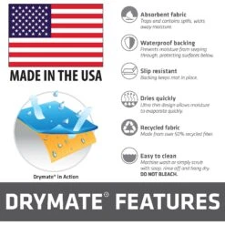 Drymate Red Border Red Dog House Dog Bowl Place Mat -PetSafe Shop Sale 222059 PT6. AC SS1800 V1650996388