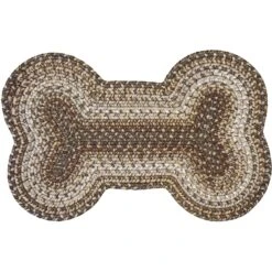 Homespice Bone Shaped Ultra Durable Braided Dog & Cat Placemat
