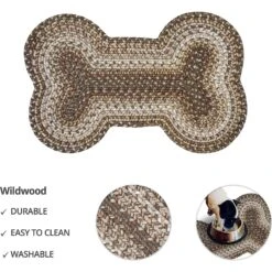 Homespice Bone Shaped Ultra Durable Braided Dog & Cat Placemat -PetSafe Shop Sale 223196 PT3. AC SS1800 V1585228024