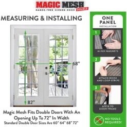 Magic Mesh Hands-Free Screen Double Dog & Cat Door -PetSafe Shop Sale 223418 PT2. AC SS1800 V1583523535